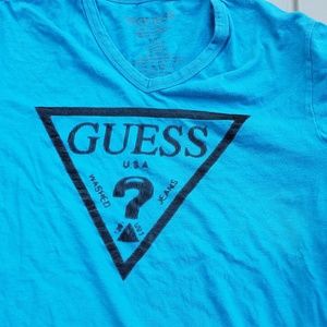Guess large blue shirt